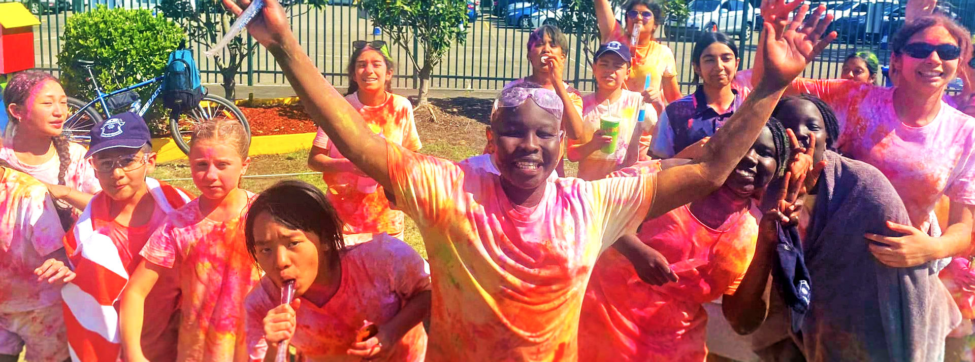 Colour run at St Patrick's Catholic Primary Blacktown