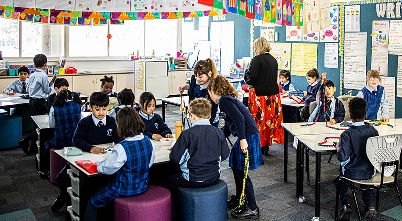 Classroom learning at St Patrick's Catholic Primary Blacktown