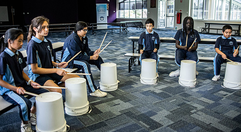 Bucket Drums at St Patrick's Catholic Primary Blacktown