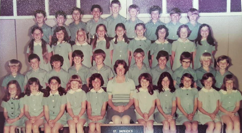 Teacher Carol Hawkes at St Patrick's Primary Blacktown in 1976